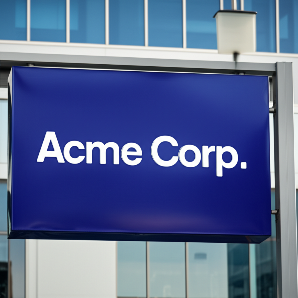 和泉工業株式会社の社名看板